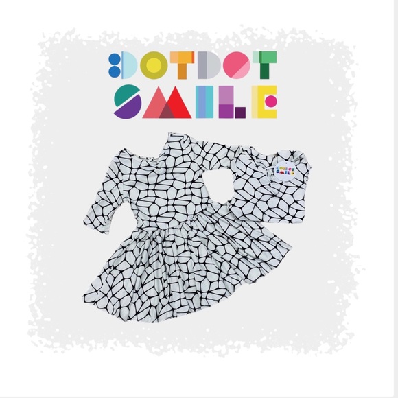 Dot Dot Smile Other - Dot Dot Smile White & Black Deco Ballerina Dress